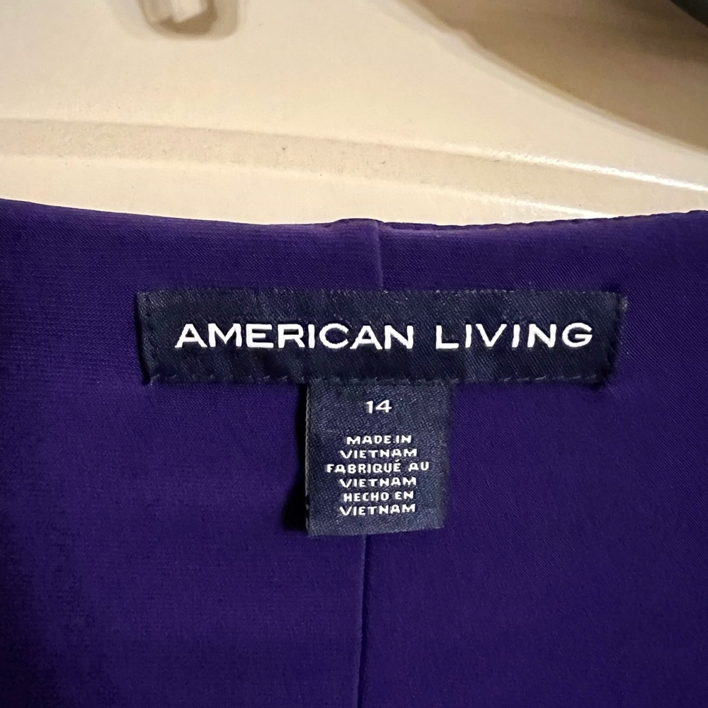 Women’s purple Size 14 American Living Dress